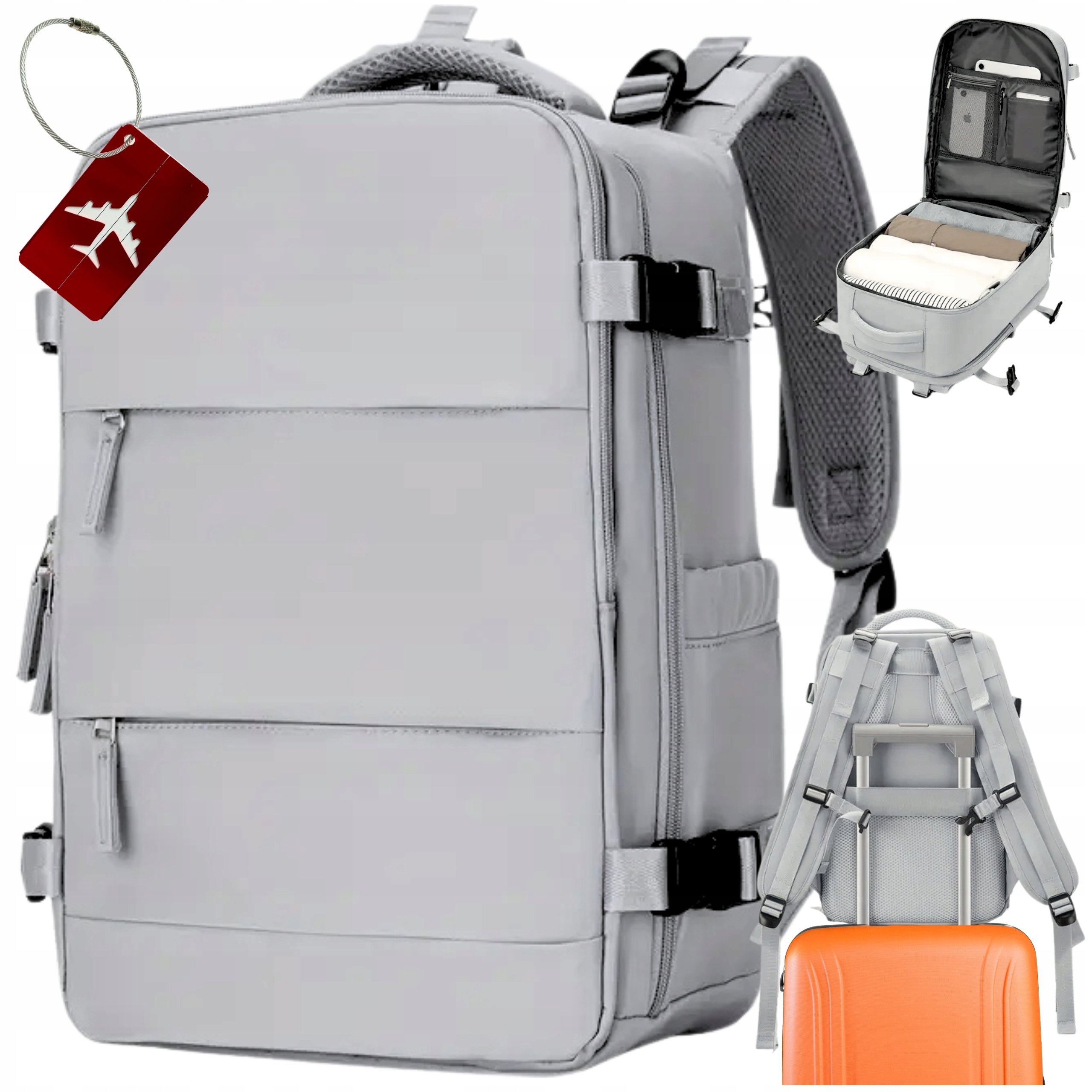 Plecak Podróżny Bagaż Do Samolotu Ryanair Wizzair Zawieszka 40x25x20