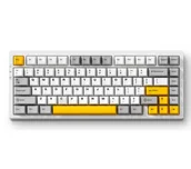 Klawiatury - MCHOSE G75 Pro Wine Red Biały MC-G75-10 - miniaturka - grafika 1