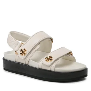 Sandały Tory Burch Kira Sport Sandal Calf Leather 144328 Écru - Sandały damskie - miniaturka - grafika 1