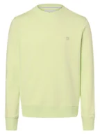 Bluzy męskie - Calvin Klein Jeans Męska bluza nierozpinana Mężczyźni żółty|zielony jednolity, M - miniaturka - grafika 1