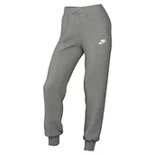 Spodnie damskie - Nike Damskie spodnie Sportswear Club polar, Dk Grey Heather/White, DQ5191-063, M-S - miniaturka - grafika 1