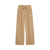 Dresy damskie - Spodnie dresowe damskie Puma HER STRAIGHT beżowe 67600784-XS - miniaturka - grafika 1