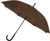 Parasole - Automatyczna lekka parasolka damska brązowa z czarnym stelażem - miniaturka - grafika 1