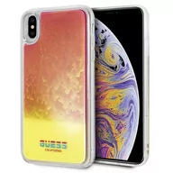 Etui i futerały do telefonów - Guess California - Etui iPhone Xs Max Glow in the Sand/Pink - miniaturka - grafika 1