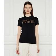 Koszulki i topy damskie - Versace Jeans Couture T-shirt SERIGRAFICHE Slim Fit - miniaturka - grafika 1