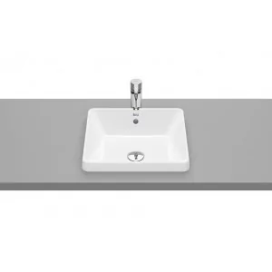 Roca A3270Y7S00 GAP Umywalka blatowa prostok$283tna 39x37 cm z przelewem Supraglaze$284 - Umywalki - miniaturka - grafika 1