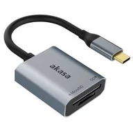 Czytniki kart pamięci - Czytnik kart pamięci akasa SD, microSD, USB 3.2 Type-C (AK-CR-10BK) - miniaturka - grafika 1