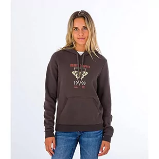 Hurley Damska bluza polarowa z kapturem, Motyl, Kruk, XS, Kruk - Bluzy damskie - miniaturka - grafika 1
