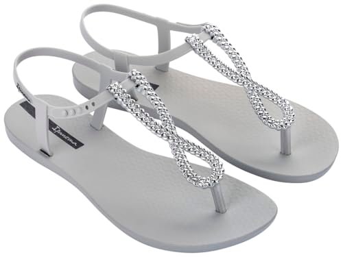 IPANEMA Class Twist Sandal Fem, Klapki damskie, Srebrne, 39 EU, Srebrny, 39 EU