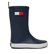 Buty dla chłopców - Kalosze Tommy Hilfiger T3XC-33923-0047 M Granatowy - miniaturka - grafika 1