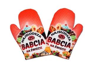 Rękawica kuchenna Najsłodsza babcia na świecie - Fartuchy i rękawice kuchenne - miniaturka - grafika 1