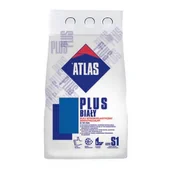 Kleje i inne preparaty budowlane - Atlas Klej wysokoelastyczny odkształcalny PLUS C2TE S1 biały 5 kg - miniaturka - grafika 1