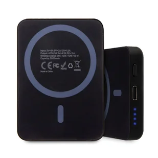 BMW BMPBMS5K22PGVK 15W 5000mAh + kabel czarny/black M Collection MagSafe - Powerbanki - miniaturka - grafika 7