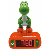 Zabawki interaktywne dla dzieci - Lexibook Budzik z 3D figurką Super Mario Yoshi - miniaturka - grafika 1