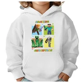 Bluzy dla dziewczynek - BLUZA DZIECIĘCA MINECRAFT 134-140 DLA DZIEWCZYNKI CHŁOPCA PREZENT - miniaturka - grafika 1