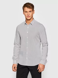 Koszule męskie - Calvin Klein Koszula Printed K10K107823 Biały Extra Slim Fit - grafika 1