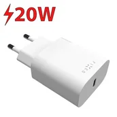 Ładowarki do telefonów - Fixed USB-C 20W, biała - miniaturka - grafika 1