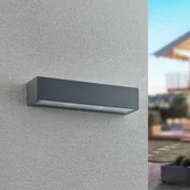 Lampy ogrodowe - Arcchio Miraz kinkiet zewnętrzny, E27, ciemnoszary - miniaturka - grafika 1