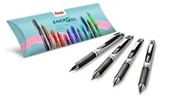 Długopisy - Pentel BL77-AO EnerGel Liquid długopis żelowy - zestaw 4 sztuk długopisów żelowych, czarny, 0,7 kulka = 0,35 mm grubość kreski - miniaturka - grafika 1