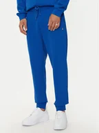 Spodnie sportowe męskie - United Colors Of Benetton Spodnie dresowe 342ZUF01B Niebieski Regular Fit - miniaturka - grafika 1
