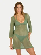 Sukienki - Banana Moon Sukienka plażowa Octavie Hayato MFU87 Zielony Regular Fit - miniaturka - grafika 1