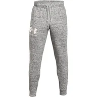 Spodenki męskie - Under Armour Rival Terry Joggers 1361642-112, męskie spodnie szare - miniaturka - grafika 1