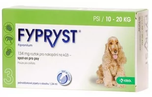 Fypryst spot-on dla psów 10-20kg 1 tubka x 1,34ml - Artykuły przeciw pasożytom - miniaturka - grafika 1