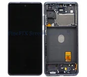 Części serwisowe do telefonów - Nowy Wyświetlacz Samsung Galaxy S20 Fe 5G Sm-G781B/Ds Oled +Ramka Czarny - miniaturka - grafika 1