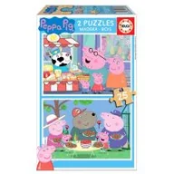 Puzzle - G3 Puzzle 2x25 Świnka Peppa drewniane) Nowa - miniaturka - grafika 1
