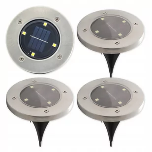 LVT Lampa LED solarna 4xSMD wbijana ogrodowa - 4 szt. 1582 - Lampy ogrodowe - miniaturka - grafika 1