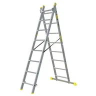 Drabiny - Drabina Aluminiowa 8 Stopniowa 2X8 Bayersystem - miniaturka - grafika 1