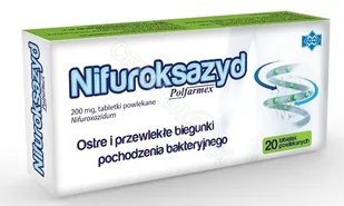 Nifuroksazyd 200 mg x 20 tabl powlekanych (Polfarmex) - Układ pokarmowy - miniaturka - grafika 1