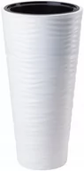 Donice - Form-Plastic Donica z wkładem SAHARA SLIM 35 biały - miniaturka - grafika 1