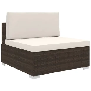 Brązowa sofa ogrodowa z poduszką Rosato 3X - Sofy ogrodowe - miniaturka - grafika 1