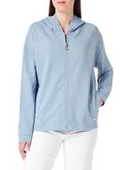 Bluzy damskie - Geox Damska bluza damska, niebieska (Dusty Blue Silver LU, regularna, Dusty Blue Silver Lu, L - miniaturka - grafika 1