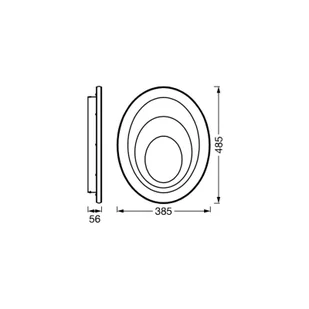 OSRAM Lampa sufitowa LED ORBIS SPIRAL OVAL, biały / opal, metal - Lampy sufitowe - miniaturka - grafika 1