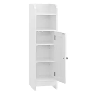 Szafki łazienkowe - Biała wąska szafka łazienkowa 80 cm - miniaturka - grafika 1
