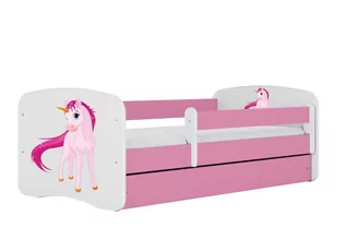 Łóżko dla dziecka, barierka, Babydreams, jednorożec, różowe - Łóżka dla dzieci i młodzieży - miniaturka - grafika 1