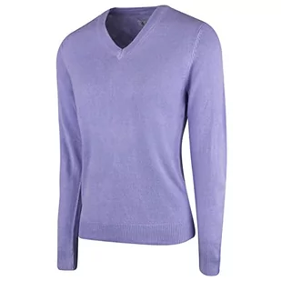 Island Green Island Green Damski sweter Iglknt2046 bardzo miękki cienki sweter z dekoltem w serek Lawendowy L IGLKNT2046 - Swetry damskie - miniaturka - grafika 1