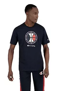 Koszulka męska Champion Off Krótkie Logo, granatowy, S - Koszulki męskie - miniaturka - grafika 1