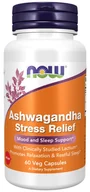 Układ nerwowy - Now Foods Ashwagandha Stress Relief, kapsułki 60 szt. - miniaturka - grafika 1