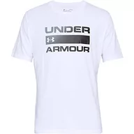 Koszulki męskie - Under Armour Koszulka UA TEAM ISSUE WORDMARK SS Biała 1329582-100-01 - miniaturka - grafika 1