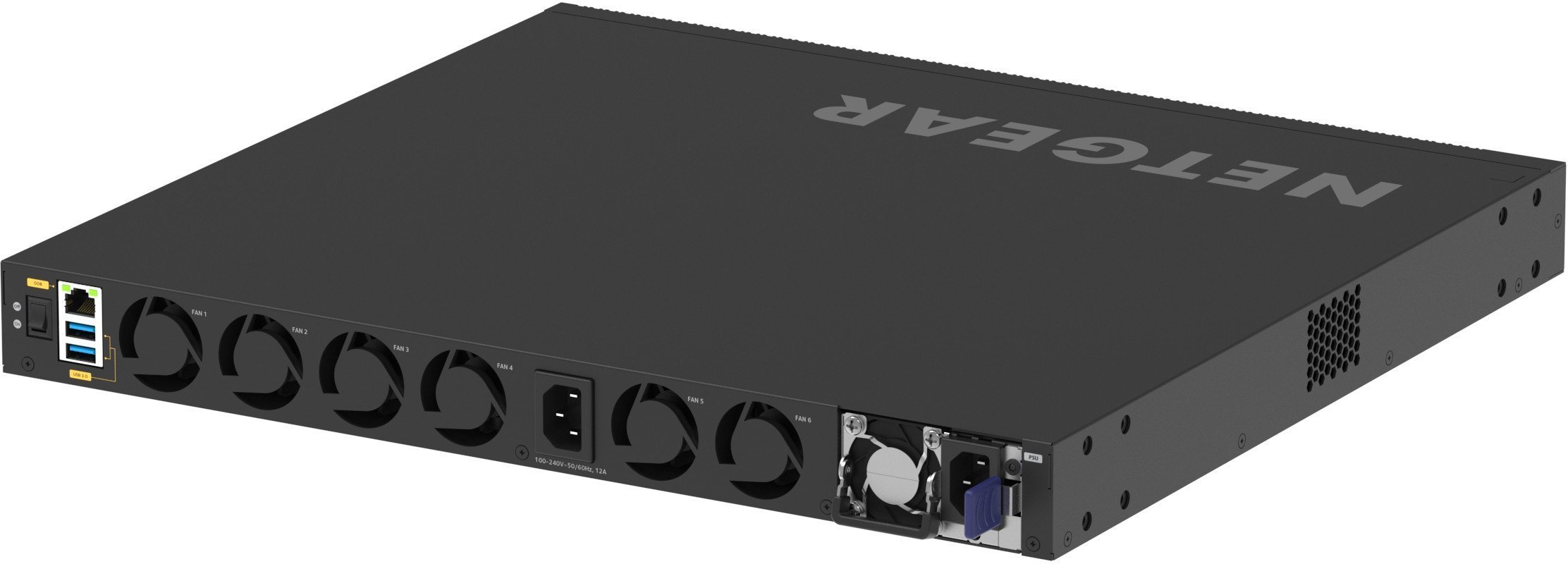 NETGEAR AV Line M4350-40X4C - Switch - L3 - managed - 40 x 100/1000/2.5G/5G/10GBase-T PoE++ + 4 x 40/100 Gigabit QSFP28 - Luftstrom von vorne nach hinten - an Rack montierbar - PoE++ 196 W XSM4344C-100NES