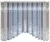 Firany - Biała żakardowa firanka z taśmą 247410 160 x 300cm  MONDOMI - miniaturka - grafika 1
