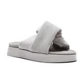 Klapki i japonki damskie - INUIKII Skórzane klapki SOFT CROSSED SUEDE - miniaturka - grafika 1