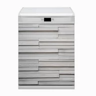Dekoracje domu - Magnetyczna osłona na zmywarkę Białe deski 60x80 - miniaturka - grafika 1