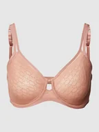 Biustonosze - Biustonosz z fiszbinami i obszyciem koronką model ‘SIGNATURE SHEER’ - miniaturka - grafika 1