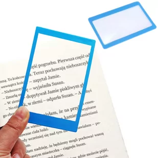 SZKŁO POWIĘKSZAJĄCE LUPA DO PORTFELA 85X55MM - Mikroskopy i lupy - miniaturka - grafika 1