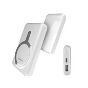 Powerbanki - POWERBANK DENMEN BATERIA AWARYJNA 10000mAh +15W MAGSAFE USB + TYP-C - miniaturka - grafika 1