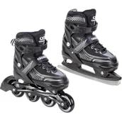 Rolki - Rolki Łyżwy 2w1 Croxer Optima Black 35-38 - miniaturka - grafika 1